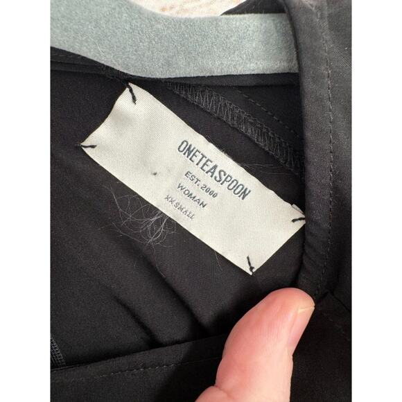 One TeaSpoon Split Elbow Open Back Sheath Mini Dress Women's Size XXS Black - Picture 8 of 14